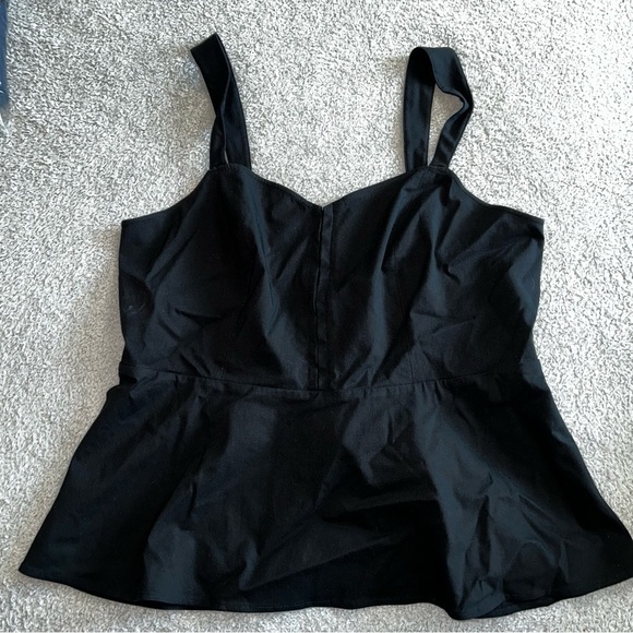 Torrid Black Peplum Tank Top - Picture 1 of 6